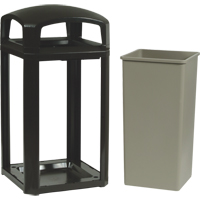 Landmark Series&reg; Classic Container Frame With Rigid Liner, Plastic, 50 US gal. Rock Safety Industrial Ltd
