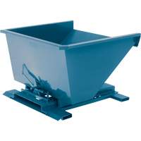 Self-Dumping Hopper, Steel, 3/4 cu.yd., Blue Rock Safety Industrial Ltd