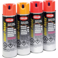 Industrial Quik-Mark Solvent-Based Inverted Marking Paint, 17 oz., Aerosol Can Rock Safety Industrial Ltd