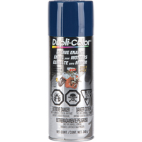 Peinture &agrave; &eacute;mail avec c&eacute;ramique pour moteur, Bleu Ford, Brillant, 12 oz, Canette a&eacute;rosol Rock Safety Industrial Ltd