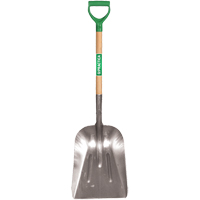 Scoop Shovel, Wood, Aluminum Blade, D-Grip Handle, 29" Length Rock Safety Industrial Ltd