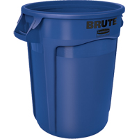 Round Brute&reg; Containers, Bulk, Polyethylene, 32 US gal. Rock Safety Industrial Ltd