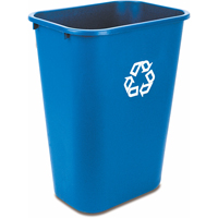 Recycling Container , Deskside, Plastic, 41-1/4 US Qt. Rock Safety Industrial Ltd