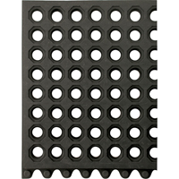 Tapis 24/Seven, Caoutchouc, 3' la c, 3' lo, 5/8" &eacute;paisseur, Noir Rock Safety Industrial Ltd
