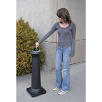 Groundskeeper Tuscan Cigarette Waste Collector, Free-Standing, Metal, 1 US gal. Capacity, 38-1/2" Height Rock Safety Industrial Ltd