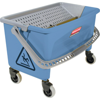 Seau pour vadrouille de finition en microfibres, Capacit&eacute; de 10.75 gal. US (43 pintes), Bleu Rock Safety Industrial Ltd