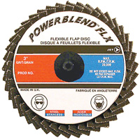 POWERBLEND FLX Roll-on Flap Disc, 2" x Type R, Z40 Grit, Zirconia Alumina Rock Safety Industrial Ltd