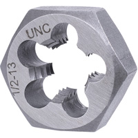 SAE Hex Die, 1" Dia., 1/2"-13NC Thread, Alloy Steel Rock Safety Industrial Ltd