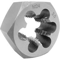 Metric Hex Die, 1" Dia., 10 mm-1 Thread, Alloy Steel Rock Safety Industrial Ltd