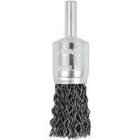 Brosse &agrave; fils cr&ecirc;p&eacute;s mont&eacute;e sur mandrin E050-20, 1/2", Fils 0,02", Tige 1/4" Rock Safety Industrial Ltd