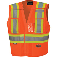 6930 Veste de s&eacute;curit&eacute; d&eacute;tachable &agrave; &eacute;paules tombantes, Orange haute visibilit&eacute;, Grand/T-Grand, Polyester Rock Safety Industrial Ltd