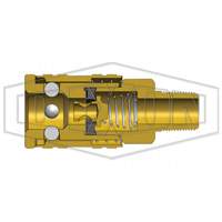 Coupleur pneumatique manuel ARO de s&eacute;rie M, 1/4" Rock Safety Industrial Ltd