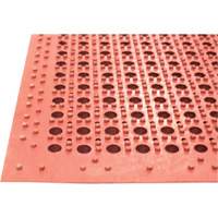 Competitor Series Mats, Slotted, 3' x 5' x 7/8", Orange, Natural Rubber Rock Safety Industrial Ltd