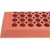 Competitor Series Mats, Slotted, 3' x 5' x 7/8", Orange, Natural Rubber Rock Safety Industrial Ltd