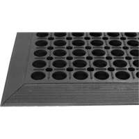 Competitor Series Mats, Slotted, 3' x 5' x 7/8", Black, Natural Rubber Rock Safety Industrial Ltd