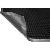 Gritstop Fingermat Matting, Rubber, Scraper Type, Textured Pattern, 2' x 2-2/3', Black Rock Safety Industrial Ltd