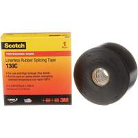 Scotch&reg; Professional Grade Linerless Rubber Splicing Tape, 50.8 mm (2") W x 9 m (30') L, 30 mils, Black Rock Safety Industrial Ltd