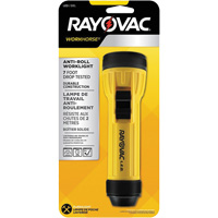 Lampe de poche avec anneau d'accrochage Workhorse, DEL, 20 lumens, Piles D Rock Safety Industrial Ltd