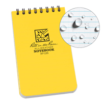 Pocket Top-Spiral Notebook, Soft Cover, Yellow, 100 Pages, 3" W x 5" L Rock Safety Industrial Ltd