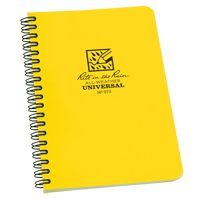 Side-Spiral Notebook, Soft Cover, Yellow, 64 Pages, 4-5/8" W x 7" L Rock Safety Industrial Ltd
