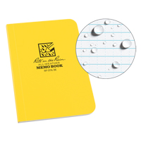 Memo Book, Soft Cover, Yellow, 112 Pages, 3-1/2" W x 5" L Rock Safety Industrial Ltd