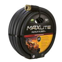 MAXLite Water Hose, Rubber, 3/4" dia. x 50' L Rock Safety Industrial Ltd