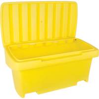Heavy-Duty Outdoor Salt and Sand Storage Container, 24" x 48" x 24", 10 cu. Ft., Yellow Rock Safety Industrial Ltd