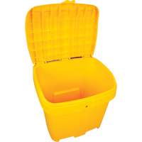 Salt & Sand Storage Bins, With Hasp, 21" x 27" x 26", 4.24 cu. ft., Yellow Rock Safety Industrial Ltd