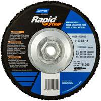 Disques &agrave; moyeu d&eacute;port&eacute; non tiss&eacute;s pour d&eacute;capage rapide Bear-Tex, 7" dia., Grain Extra grossier, Carbure de silicium Rock Safety Industrial Ltd