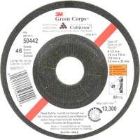 Meule flexible Green Corps, 4-1/2" x 1/8", Arbre 7/8", C&eacute;ramique, Type 27 Rock Safety Industrial Ltd