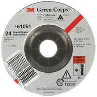 Green Corps Flexible Grinding Wheel, 5" x 1/4", 7/8" Arbor, Ceramic, Type 1 Rock Safety Industrial Ltd