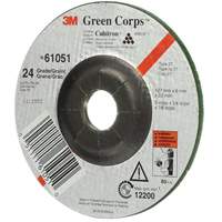 Green Corps Flexible Grinding Wheel, 5" x 1/4", 7/8" Arbor, Ceramic, Type 1 Rock Safety Industrial Ltd