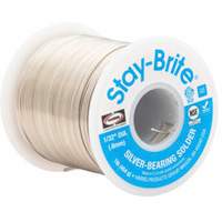 Stay-Brite&reg; Solders, Lead-Free, 96% Tin 4% Silver, Solid Core, 0.09375" Dia. Rock Safety Industrial Ltd