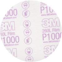 Disque de finition en pellicule Hookit, dia 5", Grain P1000, Oxyde d'aluminium Rock Safety Industrial Ltd