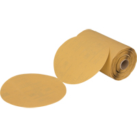 Stikit 216U Gold Paper Disc Roll, 6" Dia., P360 Grit, Aluminum Oxide Rock Safety Industrial Ltd