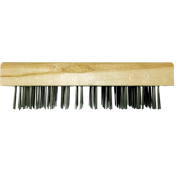 Brosses bloc de boucher &agrave; fils plats, Fil en acier plat, 5 x 10 rangs de fils, Longueur 7-5/8" Rock Safety Industrial Ltd