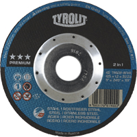 Meule &agrave; tronçonner 2-en-1 de premi&egrave;re qualit&eacute; Thincut, 5" x 0,045", Arbre de 7/8", Type 27, Oxyde d'aluminium, 12250 Tr/min Rock Safety Industrial Ltd