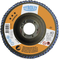 Disque &agrave; lamelles en aluminium 4-1/2", 4-1/2" x 7/8", Type 29, Grain 40, C&eacute;ramique Rock Safety Industrial Ltd