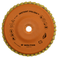 Instant Polish Flap Disc, 4-1/2" x 5/8"-11, Type 27, Very Fine Grit, Zirconium Rock Safety Industrial Ltd