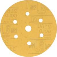 Hookit Dust-Free Sanding Disc, 6" Dia., P240 Grit, Aluminum Oxide, A-Weight Rock Safety Industrial Ltd