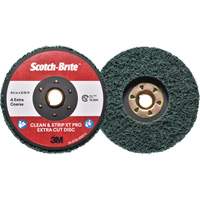 Scotch-Brite Clean & Strip XT Pro Extra Cut Disc, 4-1/2" Dia., Extra Coarse Grit, Aluminum Oxide Rock Safety Industrial Ltd