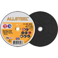 AllSteel Mini Cut-Off Wheel, 4" x 1/32", 3/8" Arbor, Type 1, Aluminum Oxide, 19100 RPM Rock Safety Industrial Ltd