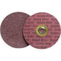 Disque de conditionnement de surface Scotch-Brite Roloc, 2" dia., Grain Moyen, Oxyde d'aluminium Rock Safety Industrial Ltd