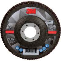 Disque &agrave; lamelles &agrave; changement rapide 769F, 4-1/2" x 7/8", Type 27, Grain 80+, C&eacute;ramique Rock Safety Industrial Ltd