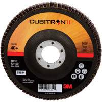 Disque &agrave; lamelles 969F Cubitron II , 5" x 7/8", Type 27, Grain 40+, C&eacute;ramique Rock Safety Industrial Ltd