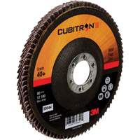 Disque &agrave; lamelles 969F Cubitron II , 5" x 7/8", Type 27, Grain 40+, C&eacute;ramique Rock Safety Industrial Ltd
