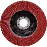Disque &agrave; lamelles 969F Cubitron II , 5" x 7/8", Type 27, Grain 40+, C&eacute;ramique Rock Safety Industrial Ltd