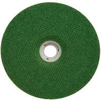 Green Corps Depressed Centre Wheel, 7" x 1/8", 7/8" Arbor, Ceramic, Type 27 Rock Safety Industrial Ltd