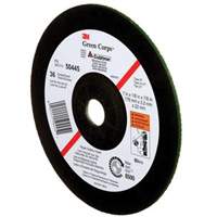 Green Corps Depressed Centre Wheel, 7" x 1/8", 7/8" Arbor, Ceramic, Type 27 Rock Safety Industrial Ltd