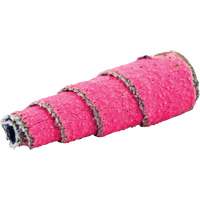 Rouleaux de cartouches en spirale pleine conique R928, 80 Grain, 1/2" dia., C&eacute;ramique d'alumine, 1-1/2" lo, 1/8" Dimension de l'arbre Rock Safety Industrial Ltd